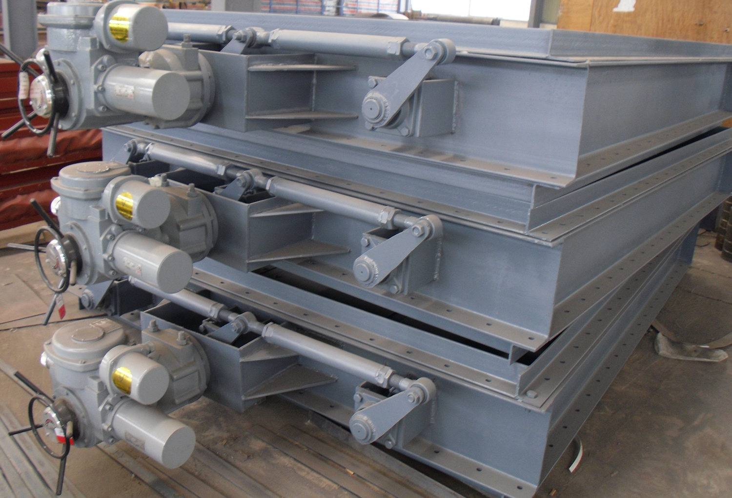 電動雙百葉擋板門