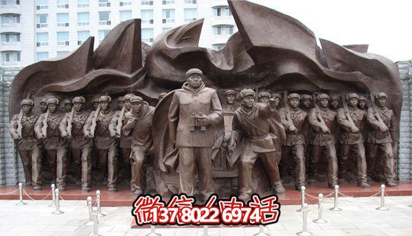 抗戰時期銅雕雕塑，緬懷那段英雄時光