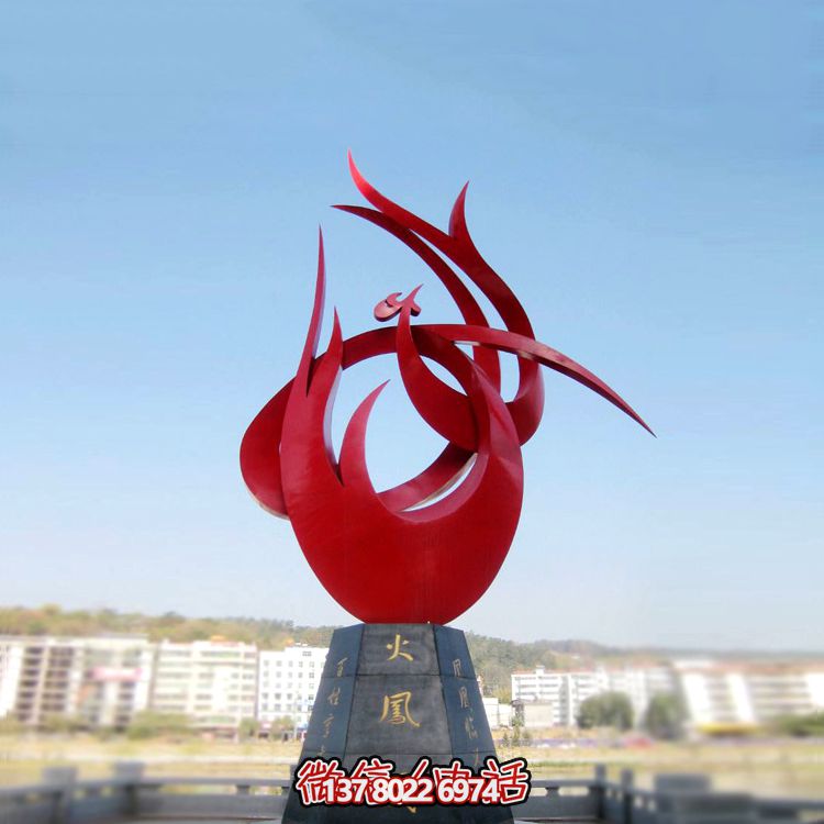 精美雕塑景觀鳳凰不銹鋼裝點(diǎn)公園廣場