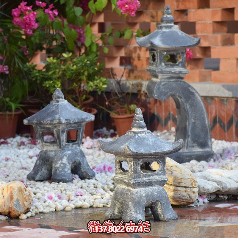 傳統日式風格宮燈裝飾，安置禪意擺件雕塑，為你的別墅和民宿增添創意