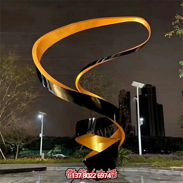 不銹鋼大型抽象景觀(guān)擺件