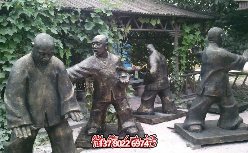 玻璃鋼雕塑景觀，為廣場練功夫人注入靈動之物