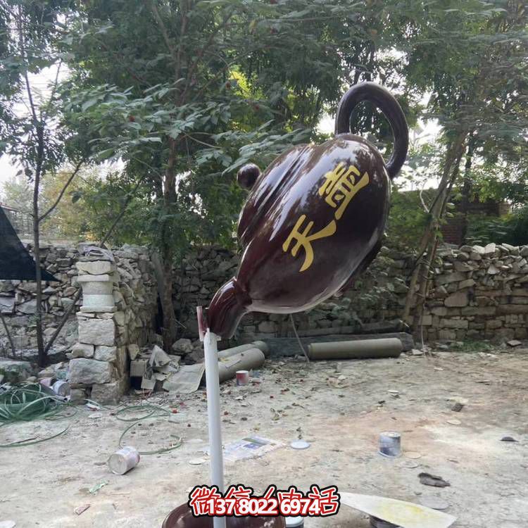 仿銅懸空流水擺件，點亮戶外公園景區