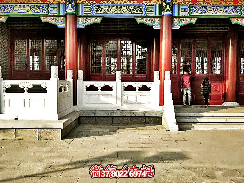 唯美古典，精致古建筑——漢白玉雕刻欄桿扶手