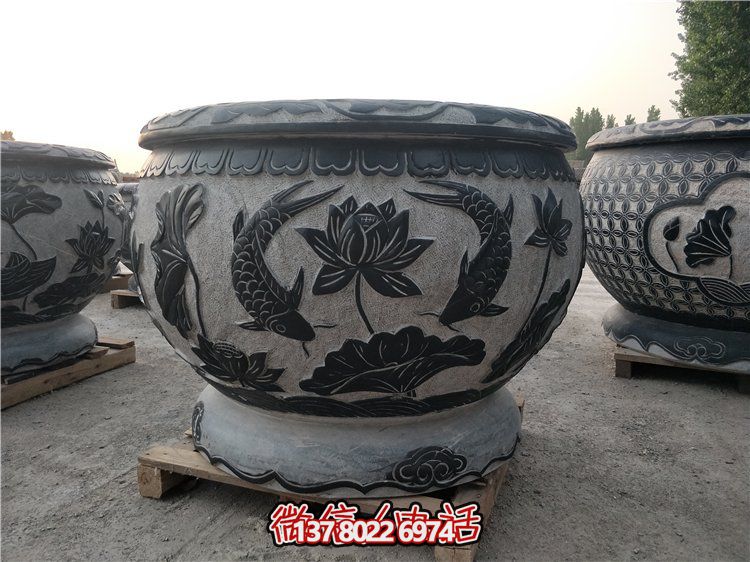石雕魚(yú)缸·夢(mèng)幻花盆·完美養(yǎng)魚(yú)池