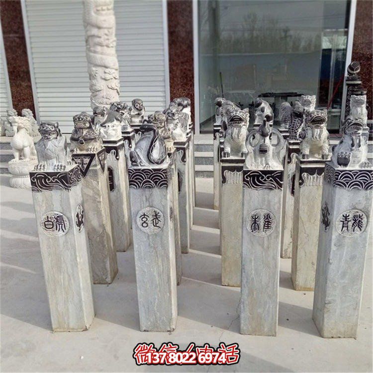 精美大理石雕塑，辟邪鎮宅，拴馬樁大型裝飾