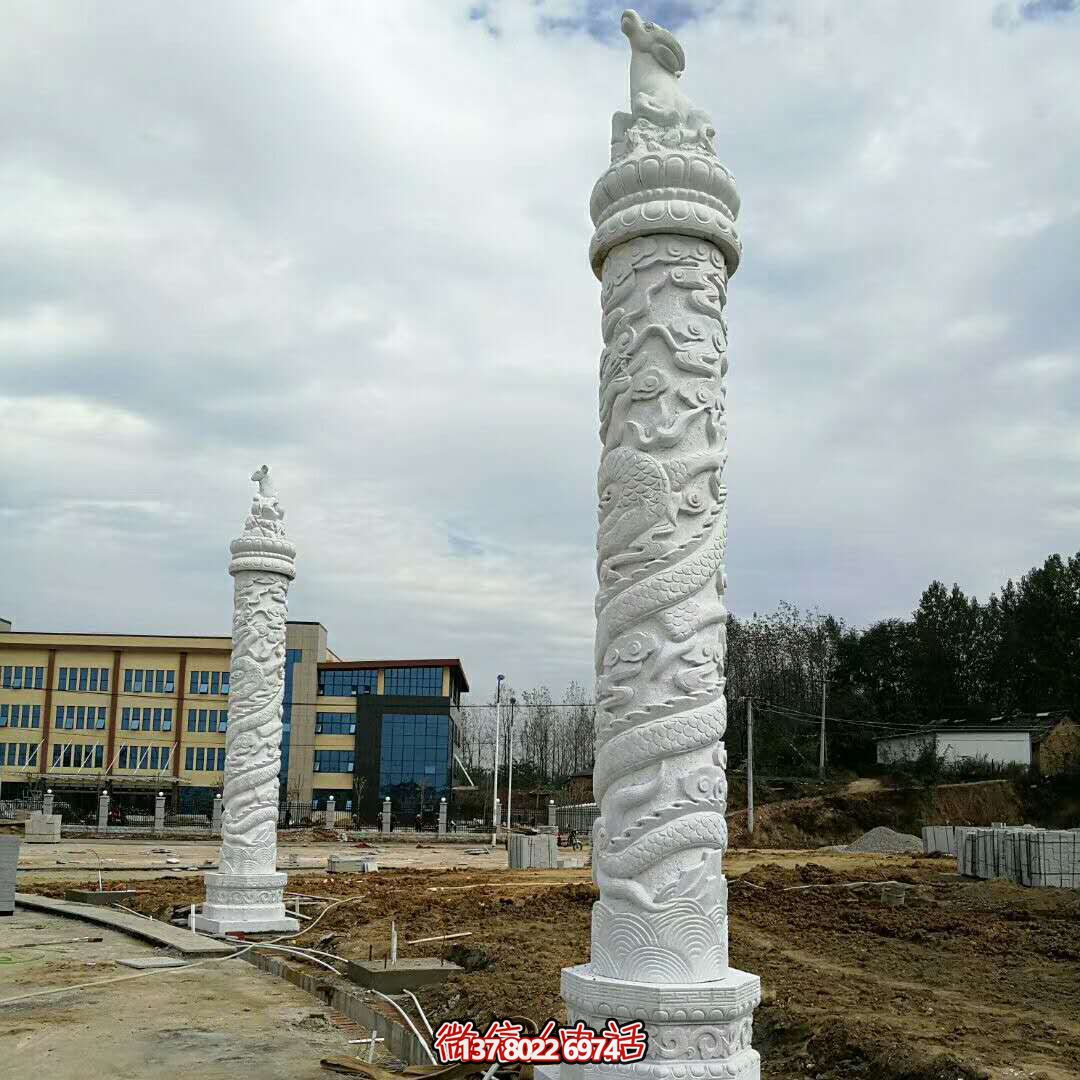 現(xiàn)代漢白玉石雕龍柱——助力企業(yè)宣揚氣質(zhì) 現(xiàn)代漢白玉石雕龍柱——助力企業(yè)宣揚氣質(zhì)