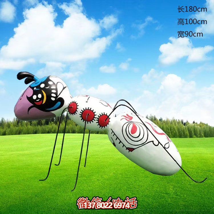 藝術(shù)游樂(lè)不銹鋼彩繪螞蟻雕塑戶(hù)外大型游樂(lè)場(chǎng)