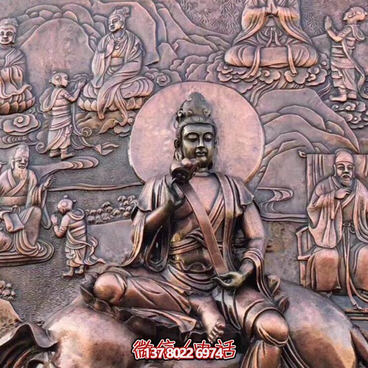 景區(qū)廣場(chǎng)擺放大型紫銅鍛銅浮雕中式壁畫(huà)