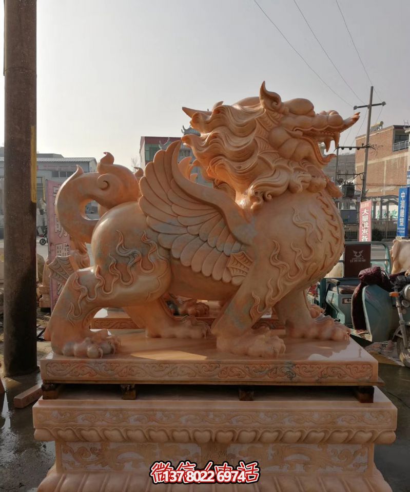 戶外園林景觀大型神獸景觀會(huì)飛的貔貅雕塑 戶外園林景觀大型神獸景觀會(huì)飛的貔貅雕塑