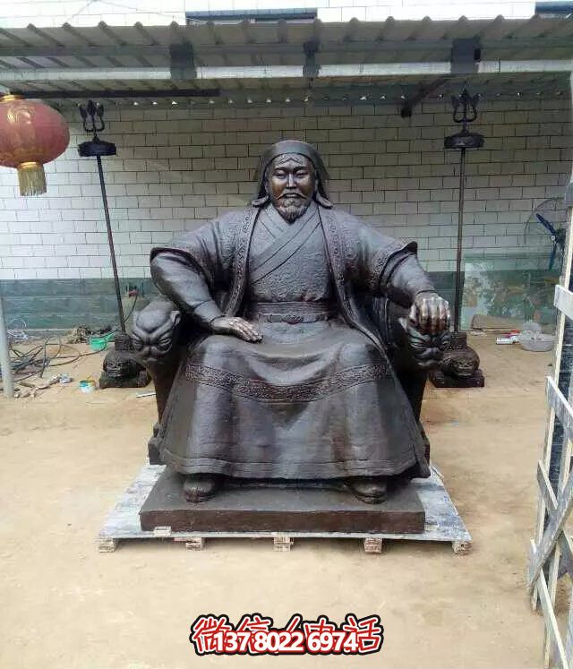 景區(qū)銅雕古代偉人成吉思汗雕塑 景區(qū)銅雕古代偉人成吉思汗雕塑