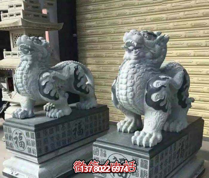 庭院大理石石雕貔貅雕塑 庭院大理石石雕貔貅雕塑