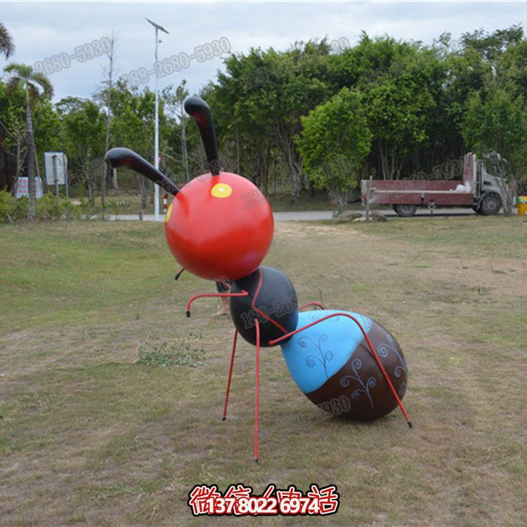 游樂園工農業園卡通玻璃鋼螞蟻雕塑 游樂園工農業園卡通玻璃鋼螞蟻雕塑