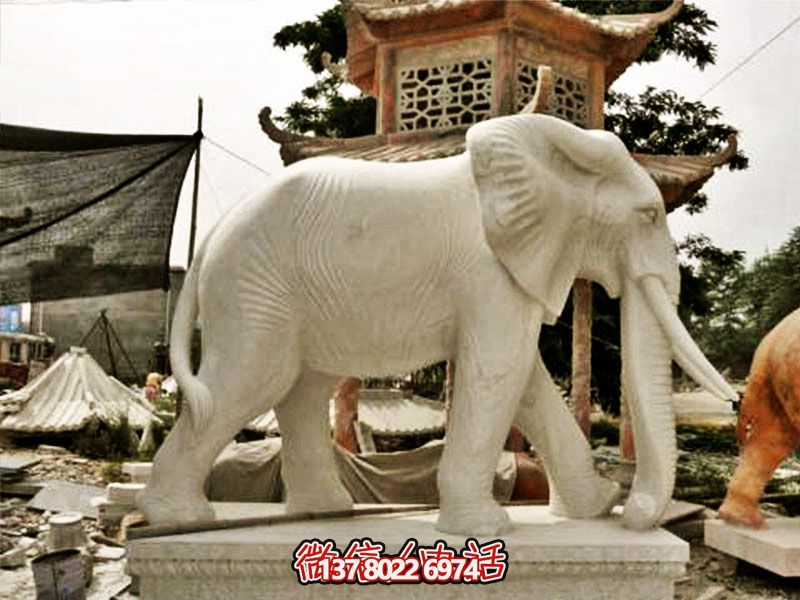 寺廟庭院石雕創意大型戶外園林景觀裝飾品大象雕塑 寺廟庭院石雕創意大型戶外園林景觀裝飾品大象雕塑