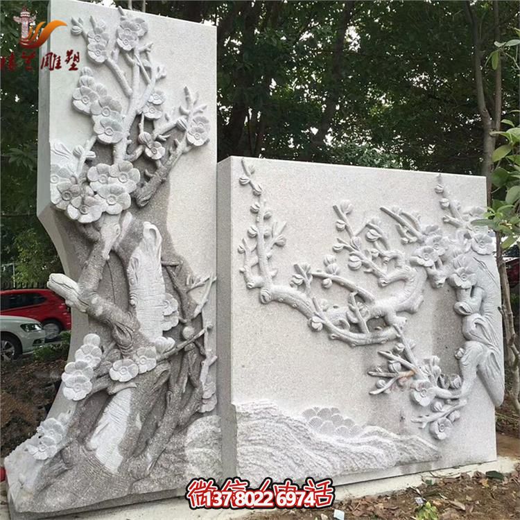 庭院裝飾花崗巖青石浮雕人物壁影壁畫(huà)